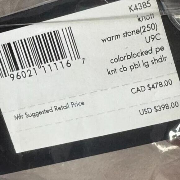 Kate Spade New York Knott Colorblock Large Shoulder Warm Stone Multi One Size - Picture 12 of 15